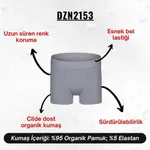 Erkek Gri Organik Pamuk Boxer Darkzone DZN2153 görsel 5