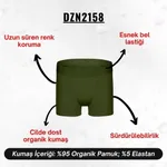 Erkek Haki Organik Pamuk Boxer Darkzone DZN2158 görsel 5