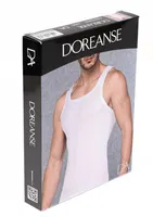 Erkek Kaşkorse %92 Pamuk Atlet Doreanse 2206 Beyaz farklı açı