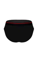 Kırmızı Çizgili Lastikli Siyah Erkek Slip Darkzone 1002 Görsel detay görünüm