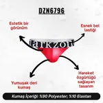 Erkek Kırmızı Deri Jockstrap  Darkzone DZN6796 görsel 6