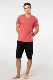 Cacharel Kısa Kollu Modal Erkek Şort Pijama Takım Cacharel 2193