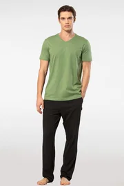 Cacharel Kısa Kollu Modal Erkek Pijama Takımı Cacharel 2192 Lila