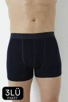 Erkek Lacivert Bambu Boxer 3lü Paket Arma Yıldız 1172 - 3 ADET
