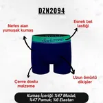Erkek Lacivert Modal Boxer Darkzone DZN2094 detay görünüm