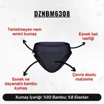 Erkek Lastikli Antrasit Bambu Slip  Darkzone DZNBM6308 görsel 5