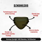 Erkek Lastikli Haki Bambu Slip  Darkzone DZNBM6309 görsel 5