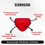 Erkek Lastikli Kırmızı Bambu Slip  Darkzone DZNBM6306 görsel 6
