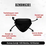 Erkek Lastikli Siyah Bambu Slip  Darkzone DZNBM6301 görsel 9