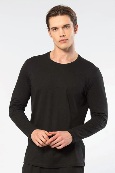 Bisiklet Yaka Modal Pamuk Erkek T-shirt Cacharel 2242
