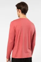 Uzun Kollu Modal Pamuklu Erkek V Yaka T-shirt Cacharel 2243 Mercan farklı açı