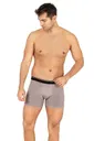 Erkek Modal Pamuklu Boxer Gri Şort Özkan 11256