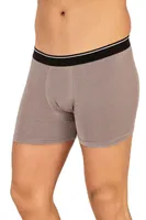 Erkek Modal Pamuklu Boxer Gri Şort Özkan 11256 Gri görsel 4