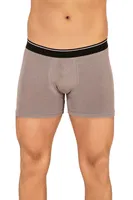 Erkek Modal Pamuklu Boxer Gri Şort Özkan 11256 Gri görsel 5