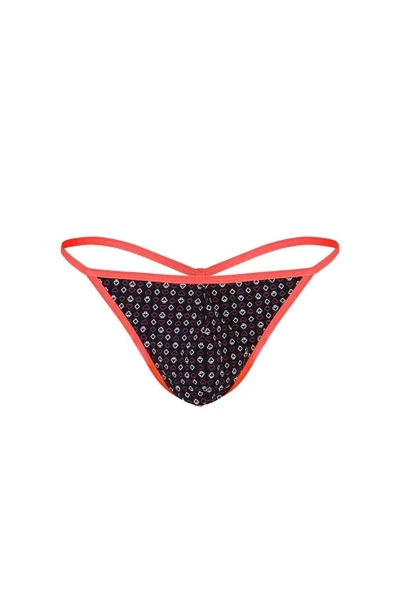 Erkek Neon Lastikli Desenli String Darkzone DZN6679-01