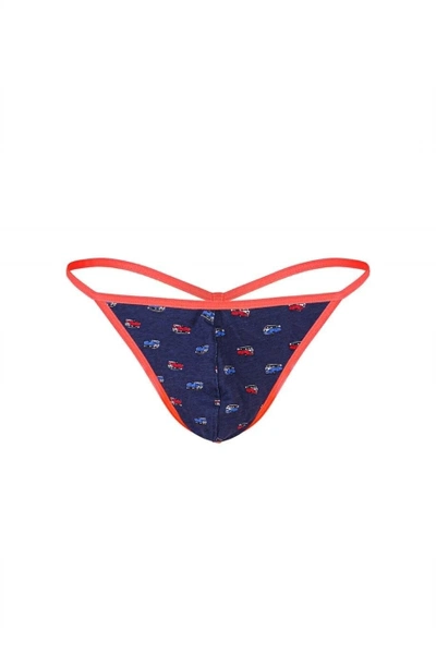 Erkek Neon Lastikli Desenli String Darkzone DZN6680-01