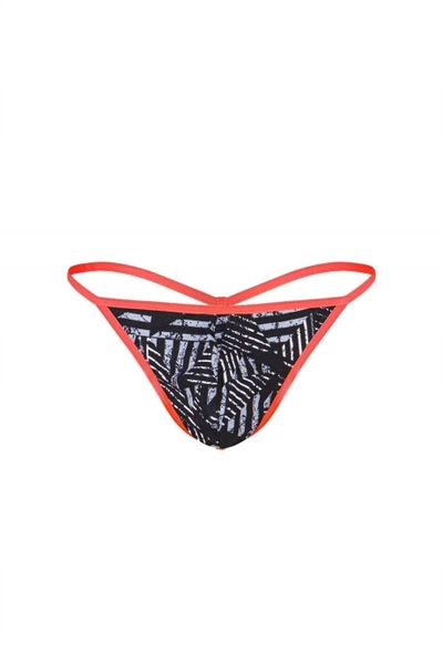 Erkek Neon Lastikli Desenli String Darkzone DZN6681-01