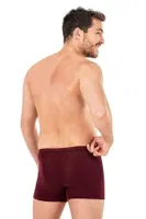 Erkek Pamuklu Bordo Modal Boxer Şort Özkan 11897 Bordo detay görünüm