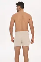 Pamuklu Önden Düğmeli Klasik Erkek Boxer Anıl 0073 Açık Kahve görsel 4