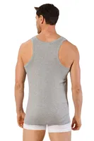 Erkek Pamuklu Penye Ribana Esnek Rahat Sırtı Çapraz Sporcu Rambo Atlet Özkan 0058 Gri görsel 6