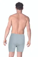 Erkek Pamuklu Penye Süprem Kumaş Esnek Rahat Paçalı Don Boxer Külot Özkan 0043 Gri görsel 8