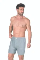 Erkek Pamuklu Penye Süprem Kumaş Esnek Rahat Paçalı Don Boxer Külot Özkan 0043 Gri görsel 9