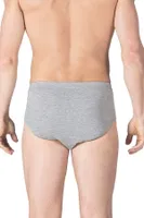 Erkek Pamuklu Penye Süprem Slip Külot Özkan 0037 Gri farklı açı