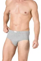 Erkek Pamuklu Penye Süprem Slip Külot Özkan 0037 Gri görsel 4