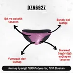 Erkek Pembe Deri Slip  Darkzone DZN6927 farklı açı
