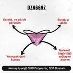 Erkek Pembe Deri String  Darkzone DZN6697 görsel 7