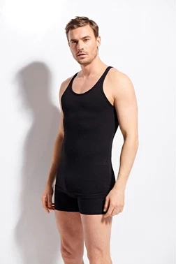 Kolcu Erkek Penye %100 Pamuklu Premium Kalite Beyaz Atlet Kolcu K1100 - Alternatif Görünüm