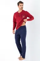 Erkek Pijama Takımı DoReMi 002-000271 Bordo görsel 5