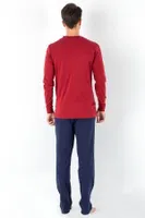 Erkek Pijama Takımı DoReMi 002-000271 Bordo görsel 6