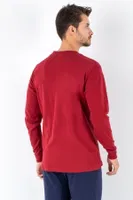 Erkek Pijama Takımı DoReMi 002-000271 Bordo görsel 8
