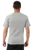 Erkek Ribana Pamuklu Esnek Rahat Geniş Yaka Kısa Kollu Fanila T-Shirt Özkan 0115 - 3 ADET Gri görsel 9