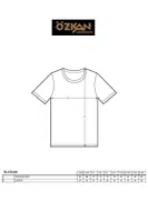 Erkek Ribana Pamuklu Esnek Rahat Geniş Yaka Kısa Kollu Fanila T-Shirt Özkan 0115 - 3 ADET Gri görsel 12
