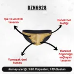 Erkek Sarı Deri Slip  Darkzone DZN6928 görsel 8