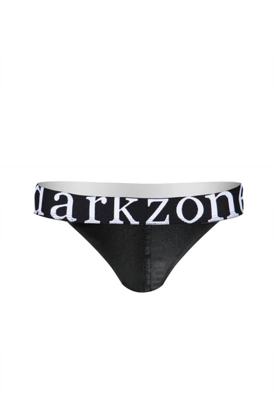 Erkek Siyah Deri Jockstrap Darkzone DZN6791