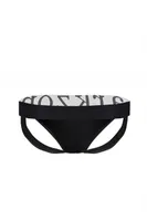 Erkek Siyah Deri Jockstrap  Darkzone DZN6791 detay görünüm