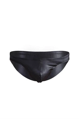 Darkzone Erkek Siyah Deri Slip  Darkzone DZN6921