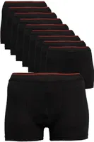 Erkek Siyah Likralı Boxer 10lu Paket Arma Yıldız 1144 - 10 ADET Siyah