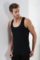 Erkek Siyah Premium Atlet Arma Yıldız 1001 Siyah farklı açı