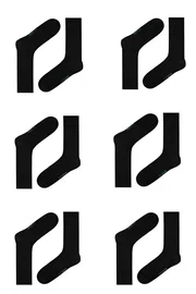 Darkzone Erkek Siyah Soket Çorap 6'Lı  Darkzone DZCP6201