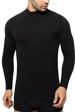 Öts İç Giyim Erkek T-shirt Balıkçı Yaka Likralı Uzun Kol %96 Pamuk ÖTS 1712 - 6 ADET
