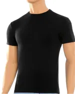 Erkek T-shirt Modal ÖTS 1622 Siyah farklı açı