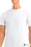 Erkek T-shirt Siyah & Beyaz Süprem ÖTS 1620 Beyaz
