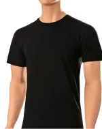 Erkek T-shirt Siyah & Beyaz Süprem ÖTS 1620 Siyah görsel 4