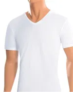 Erkek T-shirt Süprem %100 Pamuk ÖTS 1630 Beyaz farklı açı