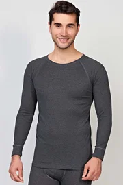 Goldenbay Erkek Termal Geniş Yaka Reglan Uzun Kol İçlik T-Shirt Goldenbay 8565