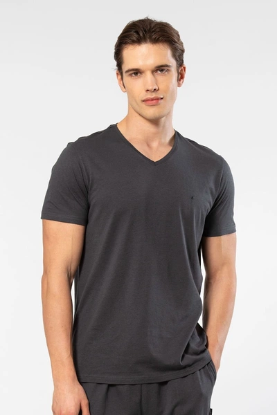 V Yaka Rahat Kesim Erkek T-shirt Cacharel 2170